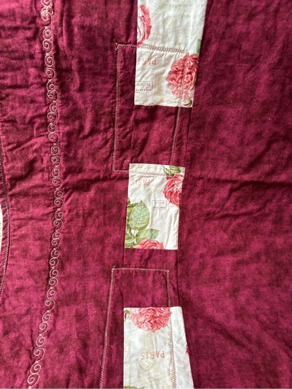 Patchwork Floral Quilt